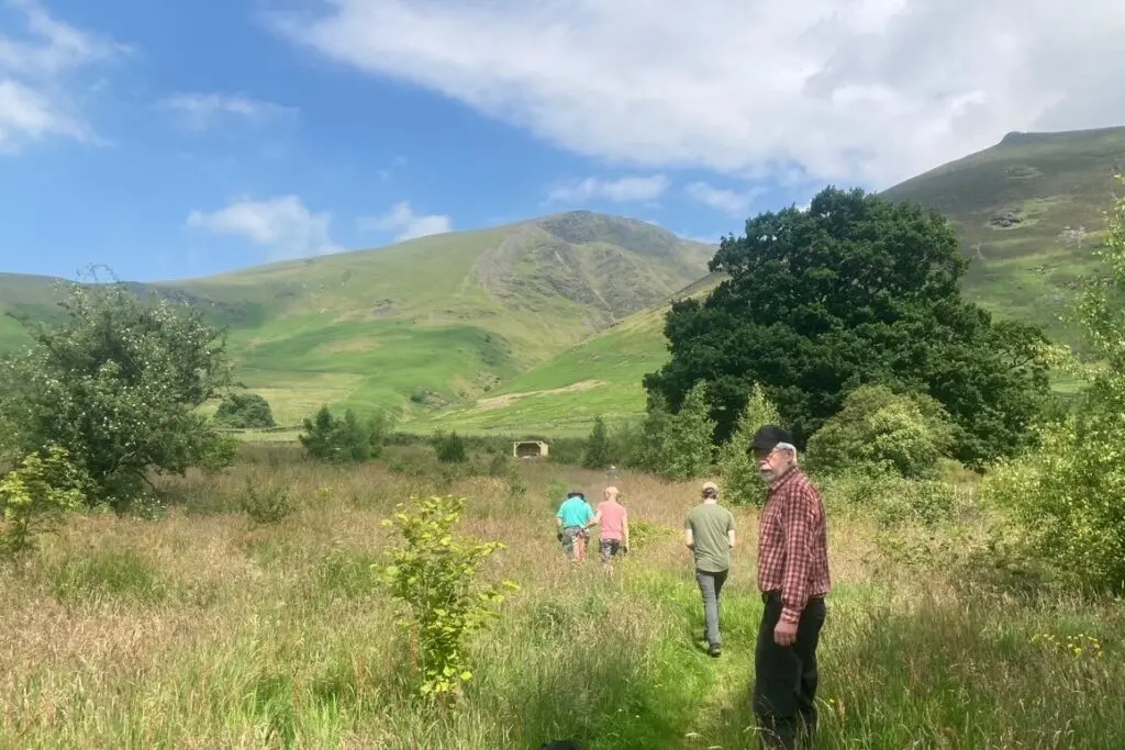 Volunteers on a sunny day Dam Mire workparty