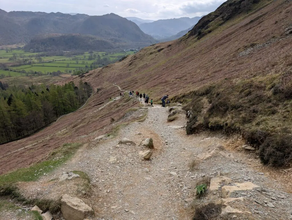 An eroded path on Catbells