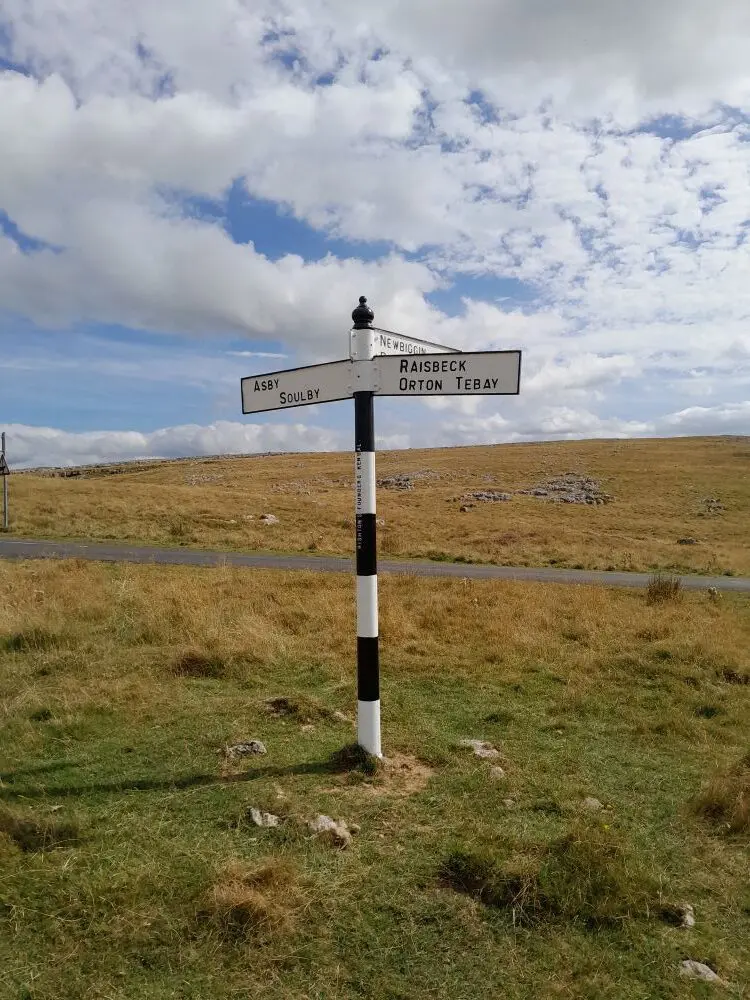 Signpost at Little Asby Common