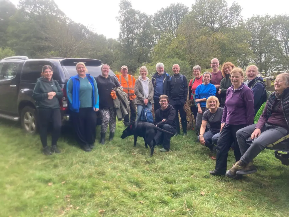 Group of volunteers at Rusland woods