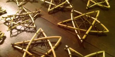 Stars made of willow