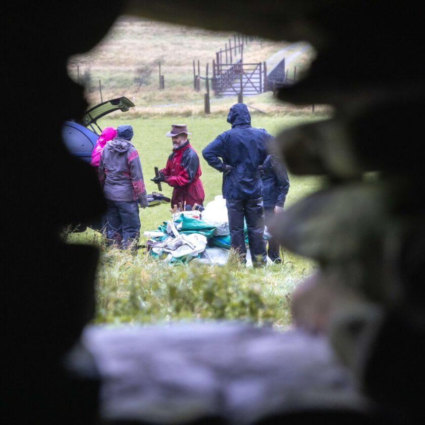 Volunteers at work in High Borrowdale