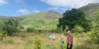 Volunteers on a sunny day Dam Mire workparty