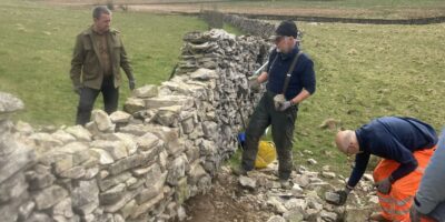Dry stone walling at Mazonwath