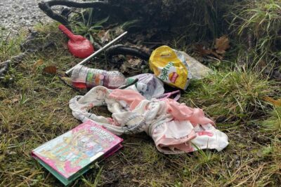 ubbish left by Derwentwater. Please credit Ann-Marie Garforth and Keswick Binfluencers