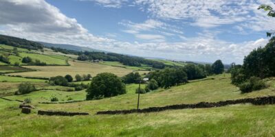 View down to the bay from Middle Bleansley